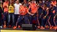 Колумбийските национали демонстрираха танцувални умения