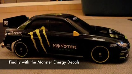 Carbon Graphite Tt-01d Ken Block s Monster Energy Shell