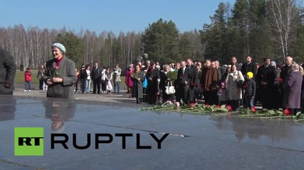 Latvia: Russian ambassador commemorates concentration camp victims