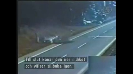 Crash Mercedes Benz High Speed Crash at the Autobahn 
