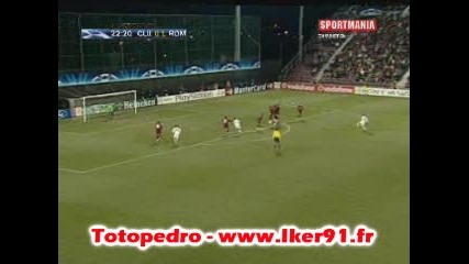 26.11.2008 - Клуж 0:2 Рома Тоти Гол