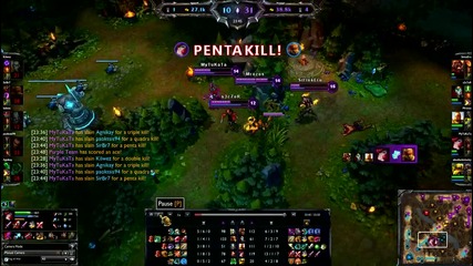 League of legends Penta kill Miss fortune