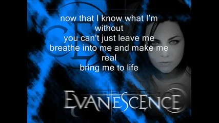 Evanescence - Bring me to life (lyrics)