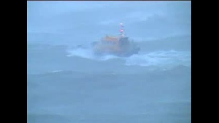 Container Ship In Bad Weather