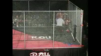 R O H At Our Best - Samoa Joe vs Jay Briscoe - Cage Match R O H World Championship