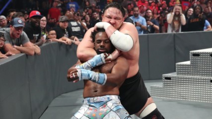 Samoa Joe interrupts The New Day’s battle with The Viking Raiders: Raw, July 1, 2019