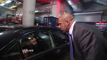 Stephanie Mcmahon is escorted out of the arena: Raw, July 21, 2014