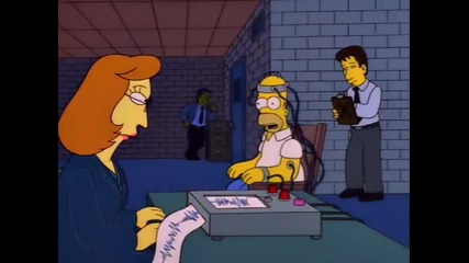 Смях До Пръсване!!! Хоумър И Детектора The Simpsons - Homer lie detector 