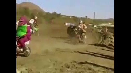 Mini Moto Fancy Dress Dirt Race