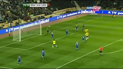 11.10.2010 Бразилия 1 - 0 Украйна гол на Дани Алвеш