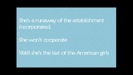 Green Day - Last Of The American Girls (lyrics) 