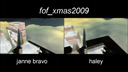 janne bravo vs haley on fof xmas2009 - 