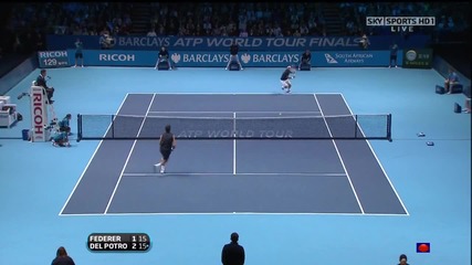 Federer vs Del Potro [hd] 2009 Atp World Tour Finals - Group Stage - (part 1 2)