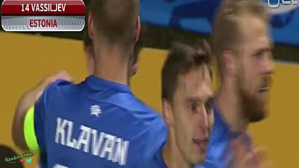 Естония 4 - 0 Гибралтар ( Квалификация за световното 2018 ) ( 07/10/2016 )