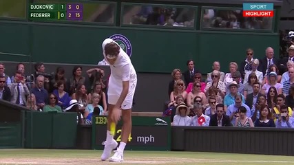 [set 2] ♥ Novak Djokovic vs Roger Federer Full Match Wimbledon 2015 Final