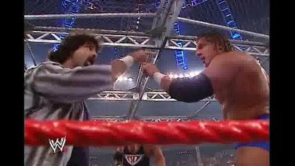 Bad Blood 2003 Kevin Nash vs Triple H [ World Heavyweight Championship Hell in a Cell match] 1/2