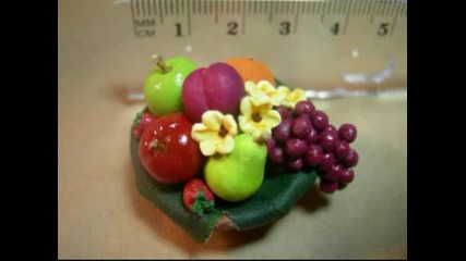 Реалистични миниатюрни плодове 