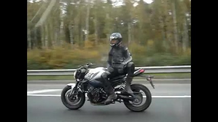 Crazy guy doing insane stunts on bike -
