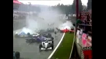 Най - Гадната Верижна Катастрофа Във F1