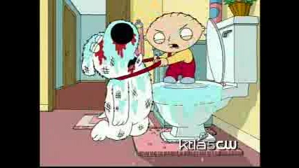 Family Guy - Stewie Beats Brian :)
