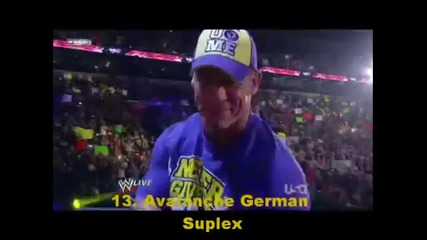 Top 50 Moves of John Cena