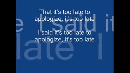 Apologise - Timbalandftonerepublic -