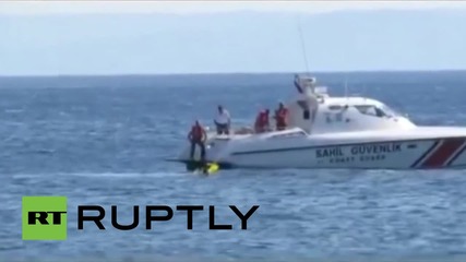 Turkey: Baby rescued off Turkish coast after floating out half a mile!
