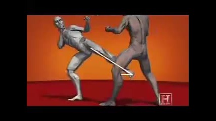 Human Weapon - Karate Inside Leg Kick
