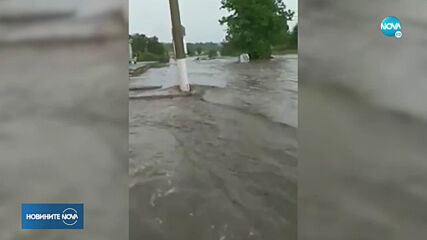 Пороен дъжд наводни къщи в Добричко