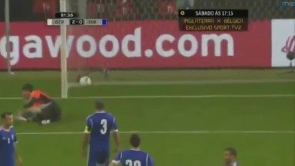 Марио Гомез гръмна вратаря на Израел [ Германия 2 ; 0 Израел