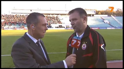 Интервю на треньора на Цска - Стойчо Младенов, след мача с Левски