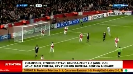 Арсенал 3:0 Милан - 1/8 Финален Реванш