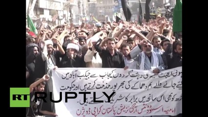 Pakistan: US and Israeli flags burn at Karachi Ashura rally