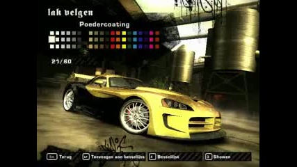 Nfs Most Wanted Tuning Dodge Viper Srt 10 