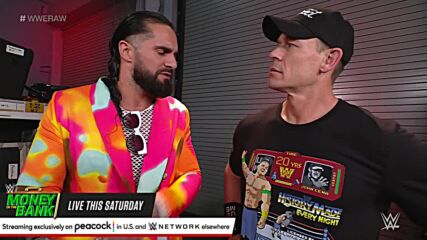 John Cena encounters Theory, Seth “Freakin” Rollins and Omos: Raw, June 27, 2022