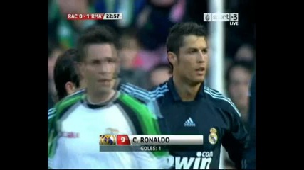 [hq] 04.04.2010 Гол на Роналдо срещу Расинг Сантандер - 0 - 1