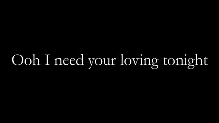 Queen - Need Your Loving Tonight (official Lyric Video)