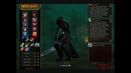Death Knight Animated Character Creation - Wotlk