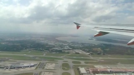 Jetstar Asia departing Changi International Airport, Singapore 