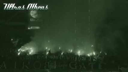 Панатинайкос 2 - 0 Ираклис (11.04.2010) - Пиротехника