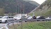 Двукилометрова тапа от автомобили на АМ „Струма“ край Благоевград