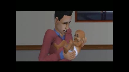 Sims 2 - College Student Gives Birth - Naked