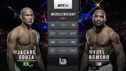 Jacare Souza vs Yoel Romero (ufc 194, 12.12.2015)