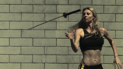 Stella Angelova Super slow motion Katana