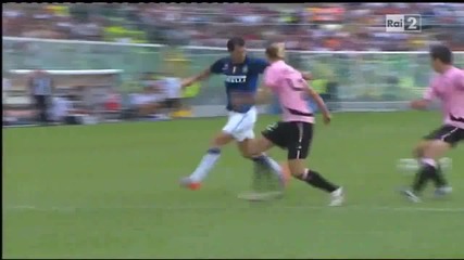 Palermo - Inter 1 - 2 - All Goals & Match Highlights - September 19 2010 - [hd]