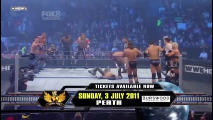 W W E Разбиване 18.2.11г. Отборен мач между 12 кечисти 1/2