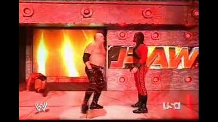 Wwe raw 2006.6.12 Randy Orton vs Kane след двубоя идва двойника на Kane