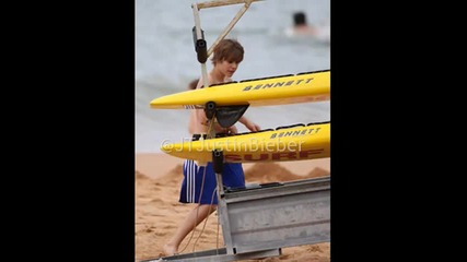 Justin Bieber na plaja h 