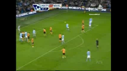 15.01.2011 Манчестър Сити 4 - 1 Уулвърхямптън втори гол на Карлос Тевес 