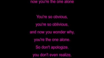 Avril Lavigne - Alone Lyrics